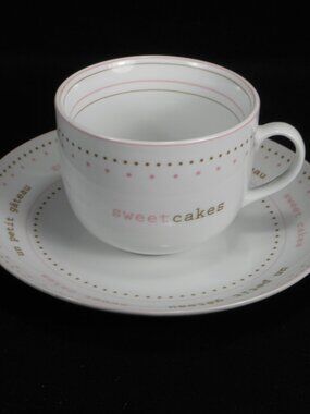 Forum snack plate and over size tea cup
